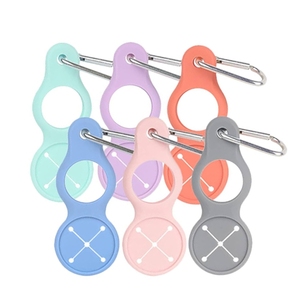 Soporte de botella de agua de silicona con impresión de logotipo personalizado para acampar al aire libre - Product Image 1