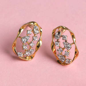 Compre Pendientes de Plata de Ley 925 de Primera Calidad para Mujeres y Niñas, Pendientes de Oro de 14K y Diamantes con Corte de Pera y Princesa en Forma de Gota de Agua - Product Image 2