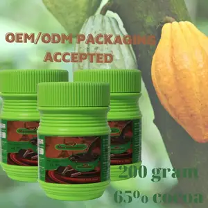 顶级可可速溶粉产品马里奥可可65% 可可来自越南浅绿色罐子HACCP ISO证书200gr/Ja