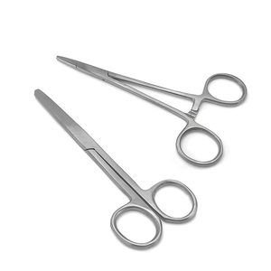 Kits quirúrgicos de 11 piezas al por mayor con mango de bisturí cuchillo tijera pinzas juegos de herramientas con estuche de cuero con cremallera - Product Image 6