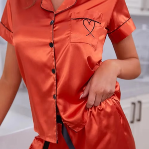 Fait sur mesure femmes été/hiver robe de nuit costume solide motif soie maison vêtements confortable respirant couleurs unies - Product Image 2