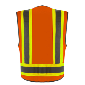 Gilet de sécurité en toile robuste de haute qualité, personnalisé, en gros, haute visibilité, décontracté, automne, grande taille, réfléchissant, imperméable - Product Image 4