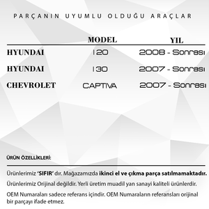 Engrenage de réparation de moteur de rétroviseur latéral pour Hyundai I30 - Steel Metal (expédition du fabricant turc) Code produit: MR2204 - Product Image 3