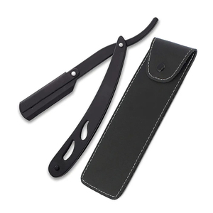 Maquinilla de afeitar recta de peluquero de acero inoxidable de Color personalizado, mango de Metal, corte de pelo de borde de hoja única, corte de garganta plegable, afeitadora de salón - Product Image 4