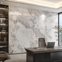 Panneau mural UV en marbre moderne WYRAX pour la décoration intérieure de bureaux de luxe, revêtement mural décoratif en PVC imperméable