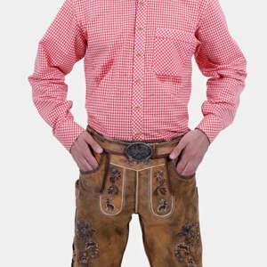 กางเกงขาสั้นหนังบาวาเรียแบบดั้งเดิมสไตล์เยอรมันพร้อมผ้าปักสำหรับเทศกาลวัฒนธรรมและงานเทศกาล - Product Image 4