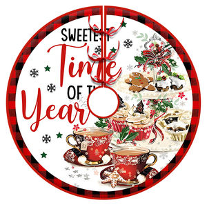 Falda para árbol de Navidad con base antideslizante, tela suave, redonda, decoración para el hogar, cubierta para la base del árbol de Navidad, accesorio festivo para las fiestas - Product Image 5