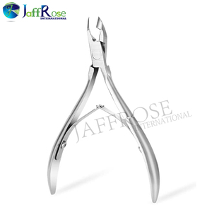 Maquinilla de afeitar profesional de acero inoxidable, pinzas para cutículas afiladas, herramienta de manicura duradera para uñas, dedos de los pies, logotipo láser, uso Personal - Product Image 3