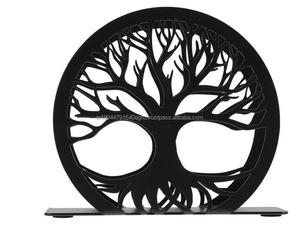 Custom <b>Light</b> luxury desktop metal wrought iron big <b>tree</b> denim shape storage rack living room vertical paper towel holder napkin - Product Image 4