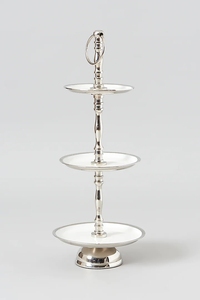 แท่นวางเค้กโลหะสีดำอุปกรณ์เสริมสำหรับงานแต่งงานอุปกรณ์ตกแต่งเค้กแบบรอยัลแฟนซี - Product Image 3