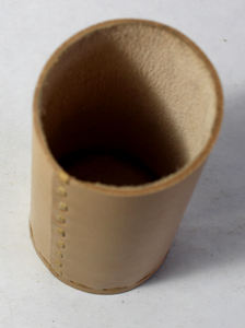 Porte-stylo en cuir tanné naturel personnalisé artisanat de travail teint de manière unique pour les cartes de visite - Product Image 2