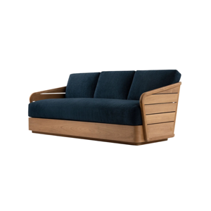 Sofá de Madera de Teca Sólida para Interiores y Semi-Exteriores, Muebles para Sala de Estar, Hotel, Villa, Resort, Área de Descanso - Product Image 1