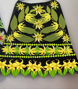 Falda Casual de Última Moda Hawaiana para Mujer, Estilo Vestido de Gala de las Islas Hawaianas, Guam, Micronesia, Hecha de Poliéster con Bordado Floral - Product Image 1