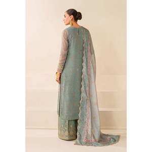 Ensemble de costume pour femme en mousseline brodée SF-4278 - Product Image 2