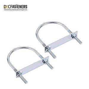 ASMe สลักเกลียวรูปตัวยูแบบเกลียว B18.2.1 3/8นิ้ว3นิ้วสกรูหัวหกเหลี่ยมชุบสังกะสี UNC ตัวเลข M8 M6 M10 M12 M24 M16 8มม. - Product Image 6