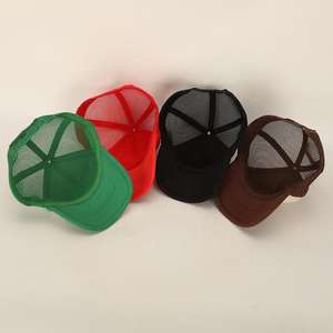 Sombrero deportivo de 5 paneles de alta calidad personalizado al por mayor gorra de lona para camión esponja negra logotipo impreso Y2K OEM rendimiento de malla de cuerda - Product Image 3