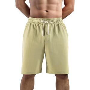 OEM Custom Cotton Summer Sweat Shorts for Men Breathable Workout Cargo Shorts with <b>Drawstring</b> Closure and Private Label Logo - Product Image 5