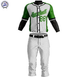 Uniforme de béisbol de material de poliéster 2024 OEM superventas mejor diseño ligero logotipo personalizado impresión ropa deportiva - Product Image 3