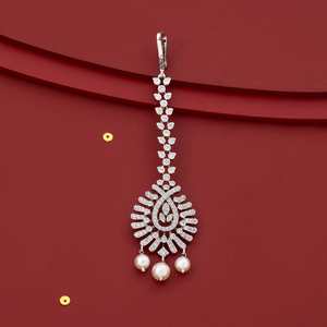 Boucles d'oreilles pendantes en zircon, modèle 187687 Tikka - Product Image 2