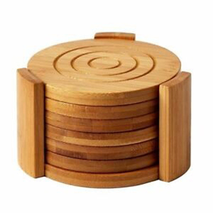 Sous-verre en bois de haute qualité Design moderne pour café et tasse à thé sous-verre en bois poli brillant à la mode - Product Image 1