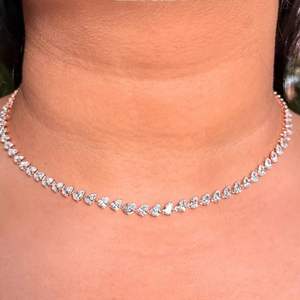 Best Selling 14K Solid Gold 9.41 Ct Round Brilliant Cut Lab Grown Diamonds <b>Tennis</b> <b>Necklace</b> Earring Set EGL Certified Unisex Gift - Product Image 6