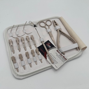 ชุดอุปกรณ์คีมสำหรับต่อผมทำจากสเตนเลสเกรดสำหรับการผ่าตัดเคลือบสีนู้ดพร้อมโลโก้ตามสั่ง - Product Image 2