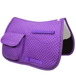 Selle de cheval équestre avec poches de rangement pour la randonnée et l'équitation quotidienne, équipement équestre avec tissu matelassé durable - Product Image 6