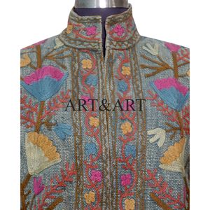 Veste en coton matelassée respirante unisexe pour femmes, vente en gros, broderie indienne Suzani, tailles et couleurs personnalisables - Product Image 3