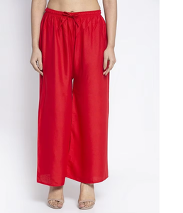 Pantalon Palazzo à jambes larges personnalisé pour femmes pantalon d'été en lin de rayonne léger idéal pour un look décontracté au bureau - Product Image 2