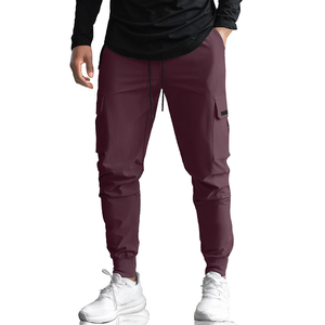 High Quality Men's Eco-Friendly Anti-Wrinkle Fleece <b>Lined</b> Jogger <b>Pants</b> Casual Street Wear Canvas Dark Washed - Product Image 2