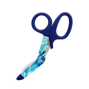 กรรไกรตัดผ้าพันแผลสแตนเลสสีลิสเตอร์ไทเทเนียมแบบพรีเมี่ยมพิมพ์สีพยาบาลหลายสีกรรไกรทางการแพทย์ผลิตโดยปากีสถาน - Product Image 6