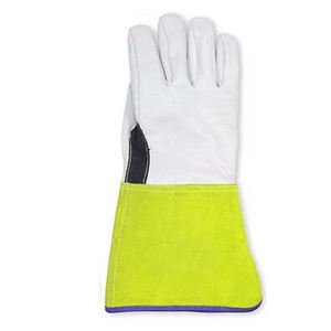 Gants de soudage personnalisés en cuir de chèvre noir de qualité supérieure/Nouveau dernier design 2025 Gants de soudage - Product Image 3