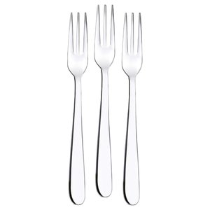 Juego de 3 Tenedores para Postre GOURMET de Acero Inoxidable Cromado Pulido FF5PN0338 15.3cm para las Exigencias Culinarias de Abert - Product Image 1