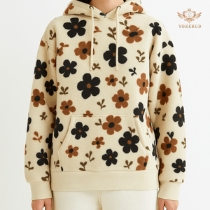 Yokebud สเวตเตอร์ฤดูหนาวคุณภาพสูงของผู้หญิงเสื้อมีฮู้ดลำลองมีสไตล์พลัสไซส์พิมพ์ลายเสื้อผ้าระบายอากาศได้ดี - Product Image 5