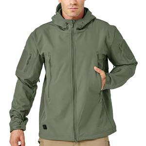 Veste Softshell pour hommes grande taille en gros épais hiver chaud coupe-vent imperméable manteau réfléchissant livraison veste - Product Image 1