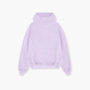 Oem personalizado Sudaderas Para Hombre Streetwear No String 100% algodón serigrafía lavanda de talla grande sudaderas con capucha y sudaderas para hombre - Product Image 5