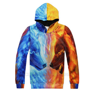 ชุดวอร์มมีฮู้ดสำหรับผู้ชาย ผ้าโพลีเอสเตอร์ 100% ระบายอากาศได้ดี แห้งเร็ว น้ำหนักเบา แบบสั่งทำพิเศษ สำหรับฤดูหนาว ลายพิมพ์แบบซับลิเมชั่น - Product Image 2