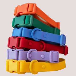 OKKPETS nuevo 2025 fabricante logotipo personalizado impermeable PVC mascota perro arnés conjunto mascota Collar Correa perro Collar y correa conjunto - Product Image 1