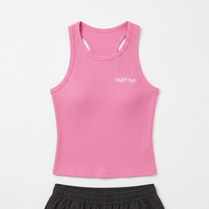 HAWK EYE SPORTS Top de Yoga para Mujer con Sensación de Segunda Piel, Color Sólido, Espalda Recortada, Transpirable, Ropa Deportiva, Sujetador Deportivo Casual para Correr - Product Image 3