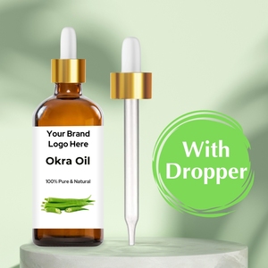 Premium Private Label OEM Okra (Abelmoschus Esculentus) Carrier <b>Oil</b> Fresh Odor Pure <b>Essential</b> <b>Oil</b> for Health Care - Product Image 2
