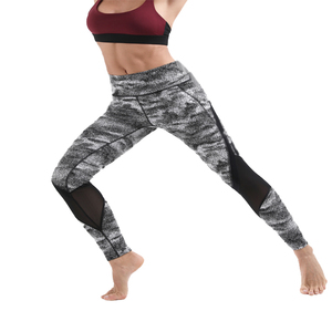 Vente en gros de leggings respirants pour femmes avec poches, pantalon de yoga haut gaspillé avec legging en polyester spandex de service OEM - Product Image 2