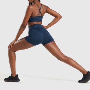Conjunto de sujetador y mallas de yoga para mujer de alta calidad Active Wear Fitness Gym Yoga Sets para mujer con logotipo personalizado de algodón para niñas - Product Image 6