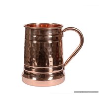 Mug à bière en cuivre écologique sans BPA, design vintage classique pour l'eau, les fêtes, le camping, les mariages, l'usage domestique, logo personnalisable