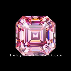 พลอยมอยส์ซาไนต์ทรงแอสเชอร์สีชมพูที่ดีที่สุด ความใส VVS1 ทุกขนาดสำหรับทำเครื่องประดับ ขนาด 4 มม. - Product Image 2