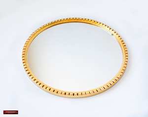 MoMirror du plafond | Miroir rectangulaire incurvé monté au plafond avec cadre en métal, miroir de courtoisie suspendu, miroir d'hôtel - Product Image 3