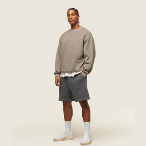 เสื้อสเวตเชิ้ตผู้ชายผ้าฝ้าย 100% คุณภาพเยี่ยม พร้อมปักโลโก้แบรนด์ของคุณเอง สัมผัสนุ่ม อุ่นสบาย - Product Image 1