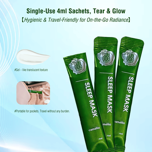 Mascarilla facial para el cuidado de la piel, mascarilla facial para dormir, con acetilo, escualano, antienvejecimiento, hidratación, blanqueamiento para piel seca, 20 Uds. * 4ml - Product Image 2