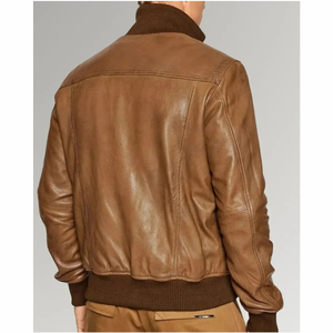 เสื้อแจ็กเก็ตบอมเบอร์หนัง PU ขนาดใหญ่ของผู้ชายปรับแต่งได้ตามต้องการปกเสื้อแบบมีซิปหน้าสำหรับขี่มอเตอร์ไซค์ฤดูหนาวแนวสตรีท - Product Image 3