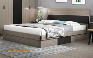 เตียงควีนฟอร์ดพร้อมที่เก็บของเฟอร์นิเจอร์โต๊ะอาหารในทางปฏิบัติ - Product Image 2