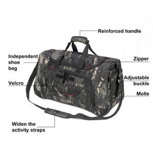 Sac de sport multifonctionnel de dernière conception pour l'extérieur, grande capacité, en nylon et polyester, logo personnalisé, haute qualité, vente en gros - Product Image 4